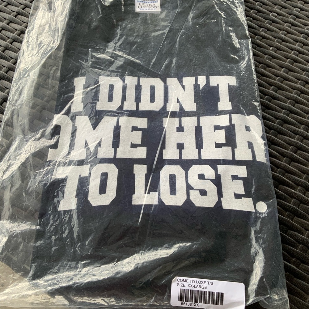Gildan Black Ultra Cotton T-Shirt, I Didn’t Come Here to Lose